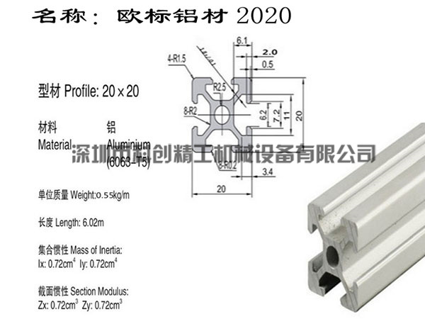 欧标铝材2020